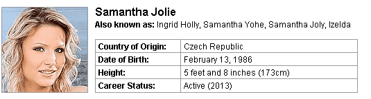 Pornstar Samantha Jolie