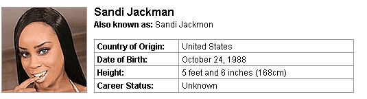Pornstar Sandi Jackman