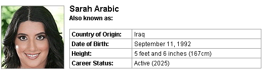Pornstar Sarah Arabic