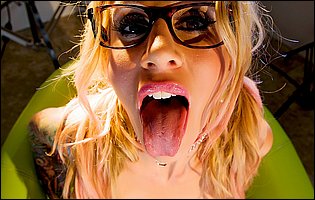 Naughty schoolgirl Sarah Jessie stripping and teasing
