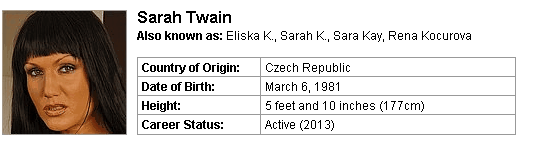 Pornstar Sarah Twain