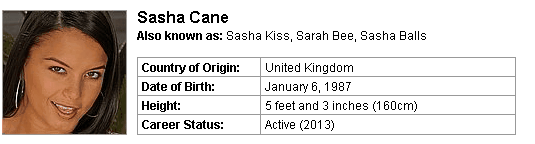 Pornstar Sasha Cane