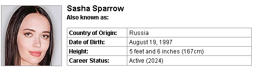 Pornstar Sasha Sparrow