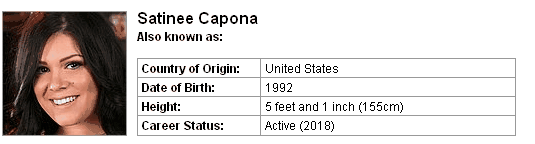 Pornstar Satinee Capona
