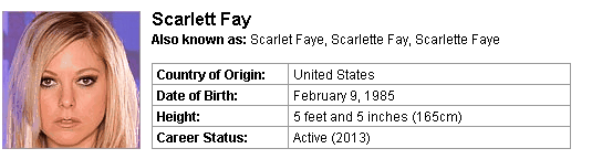 Pornstar Scarlett Fay