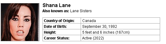Pornstar Shana Lane