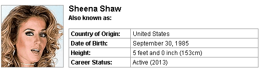 Pornstar Sheena Shaw