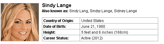Pornstar Sindy Lange