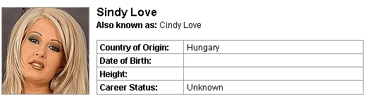 Pornstar Sindy Love