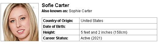 Pornstar Sofie Carter