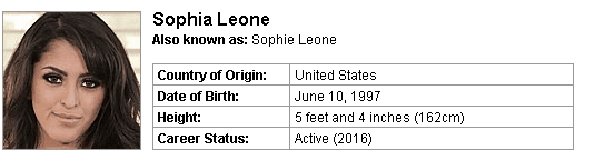 Pornstar Sophia Leone