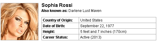 Pornstar Sophia Rossi