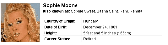Pornstar Sophie Moone