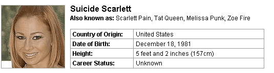 Pornstar Suicide Scarlett