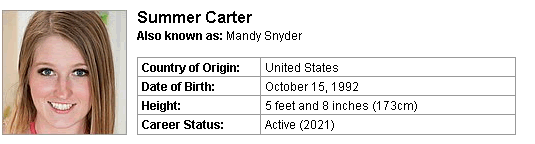 Pornstar Summer Carter