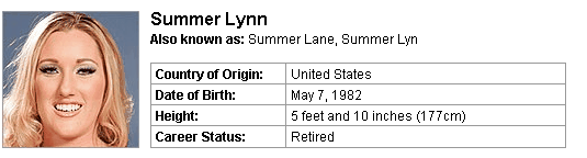 Pornstar Summer Lynn