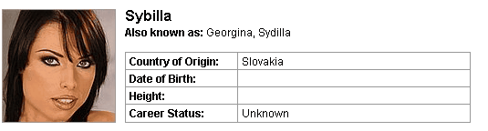 Pornstar Sybilla