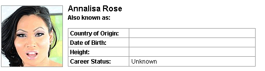 Pornstar Annalise Rose