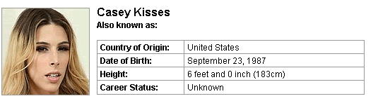 Pornstar Casey Kisses