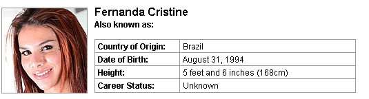 Pornstar Fernanda Cristine
