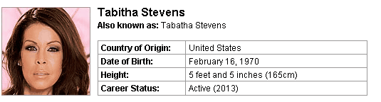 Pornstar Tabitha Stevens