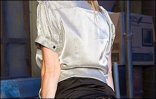 Tarra White in sexy outfit likes teasing.