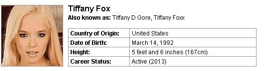 Pornstar Tiffany Fox
