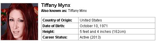 Pornstar Tiffany Mynx