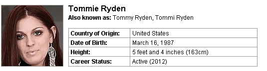 Pornstar Tommie Ryden