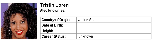 Pornstar Tristin Loren