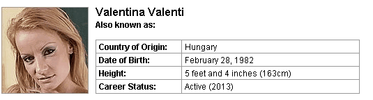Pornstar Valentina Valenti