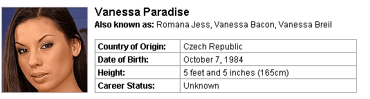 Pornstar Vanessa Paradise