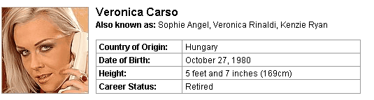 Pornstar Veronica Carso