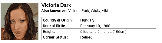 Pornstar Victoria Dark