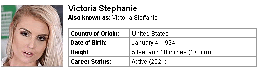 Pornstar Victoria Stephanie