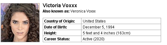 Pornstar Victoria Voxxx