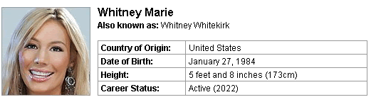 Pornstar Whitney Marie