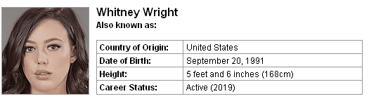 Pornstar Whitney Wright
