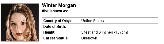 Pornstar Winter Morgan