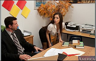 Hot secretary Yurizan Beltran having sex with her handsome boss