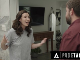 Beautiful brunette Casey Calvert getting fucked by black guy