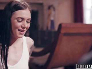 Gorgeous brunette Marley Brinx getting fucked by Charles Dera