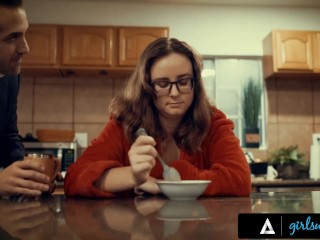 Angela White and Jay Taylor enjoying hot romantic lesbian sex